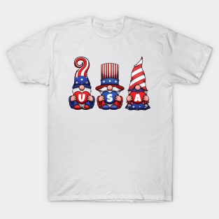 4th of July USA Gnomes T-Shirt